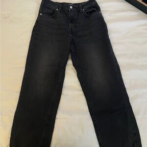 Divided Straight Black Jeans